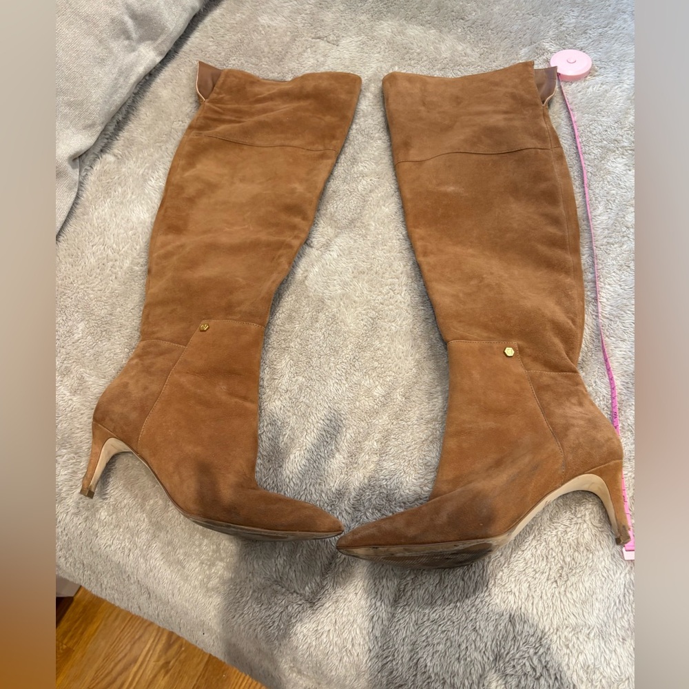 Cole Haan Women's Knee-High Suede Boot in Cognac 7.5 over the knee boots